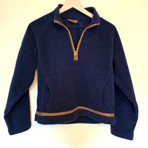 Tsunami Wool 1/4 Blue Sweater Size S